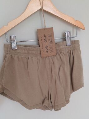 The Simple Folk 7/8Y Adventure Short In Sand, Boys Girls, Cotton Drawstring